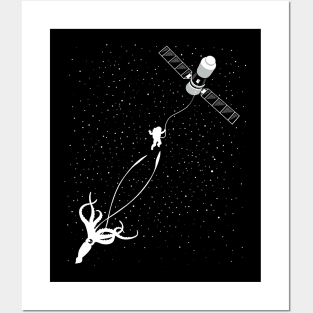 Space squid Posters and Art